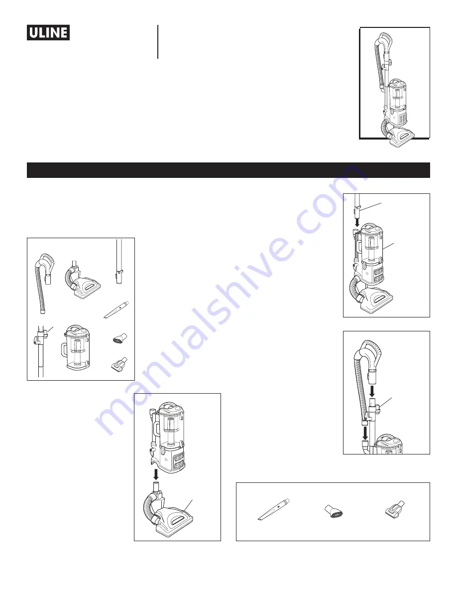 U-Line Shark Navigator Lift-AWAY H-8831 Quick Start Manual Download Page 1