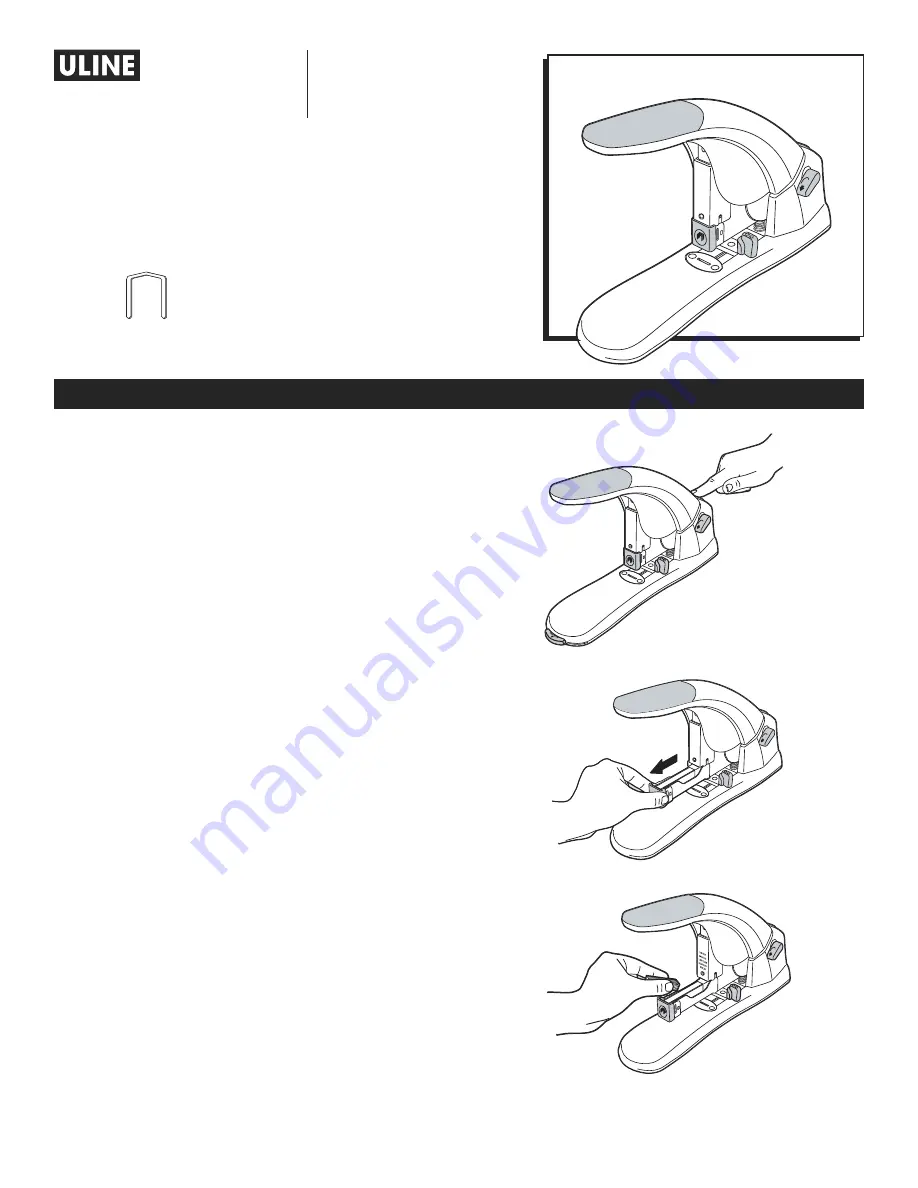 U-Line SWINGLINE LIGHT TOUCH H-2323 Operating Instructions Manual Download Page 5