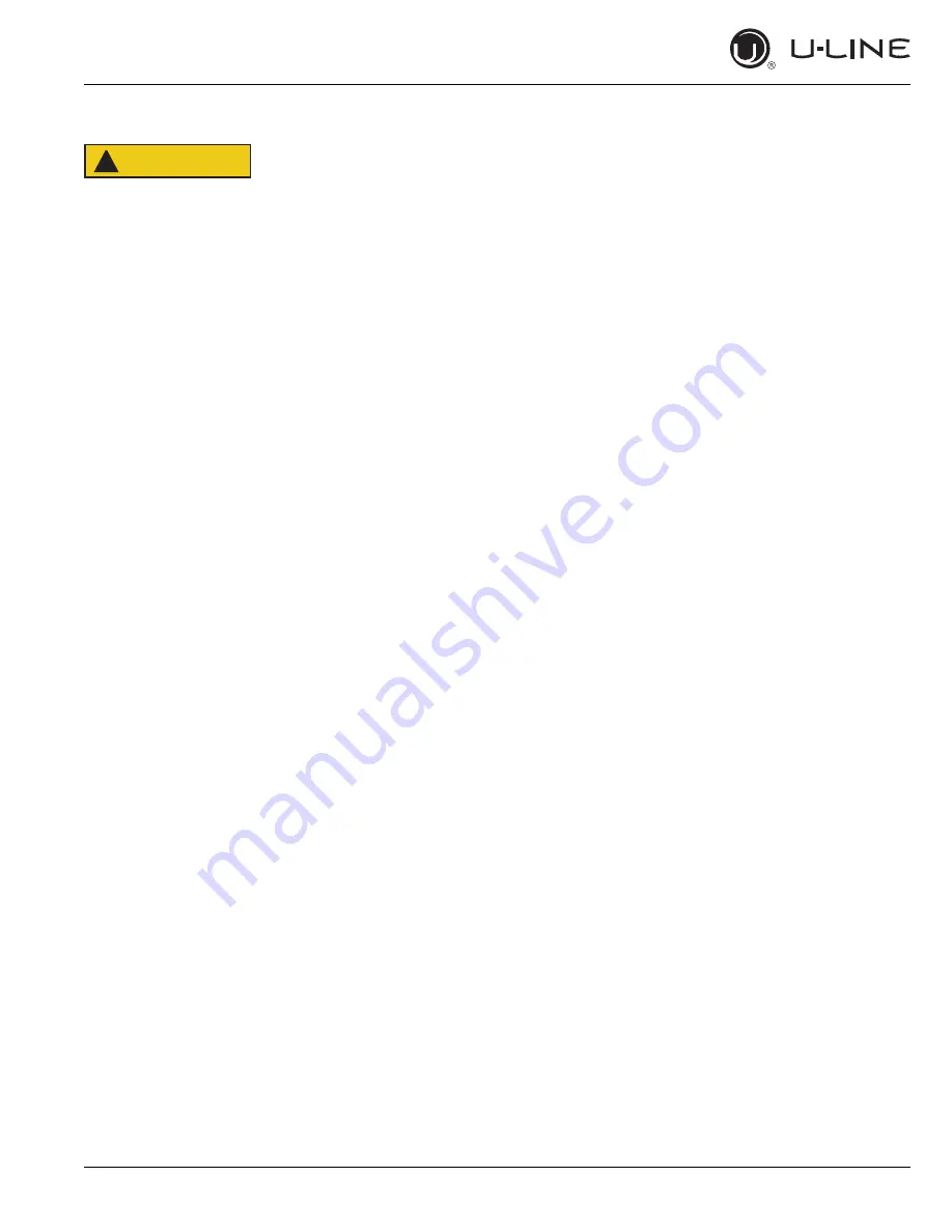 U-Line U-3045WCINT-60B User Manual & Service Manual Download Page 5