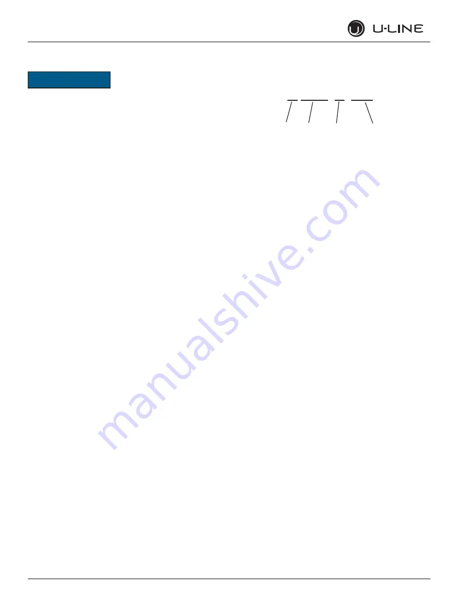 U-Line U-3090WCWCOL-00 Service Manual Download Page 7