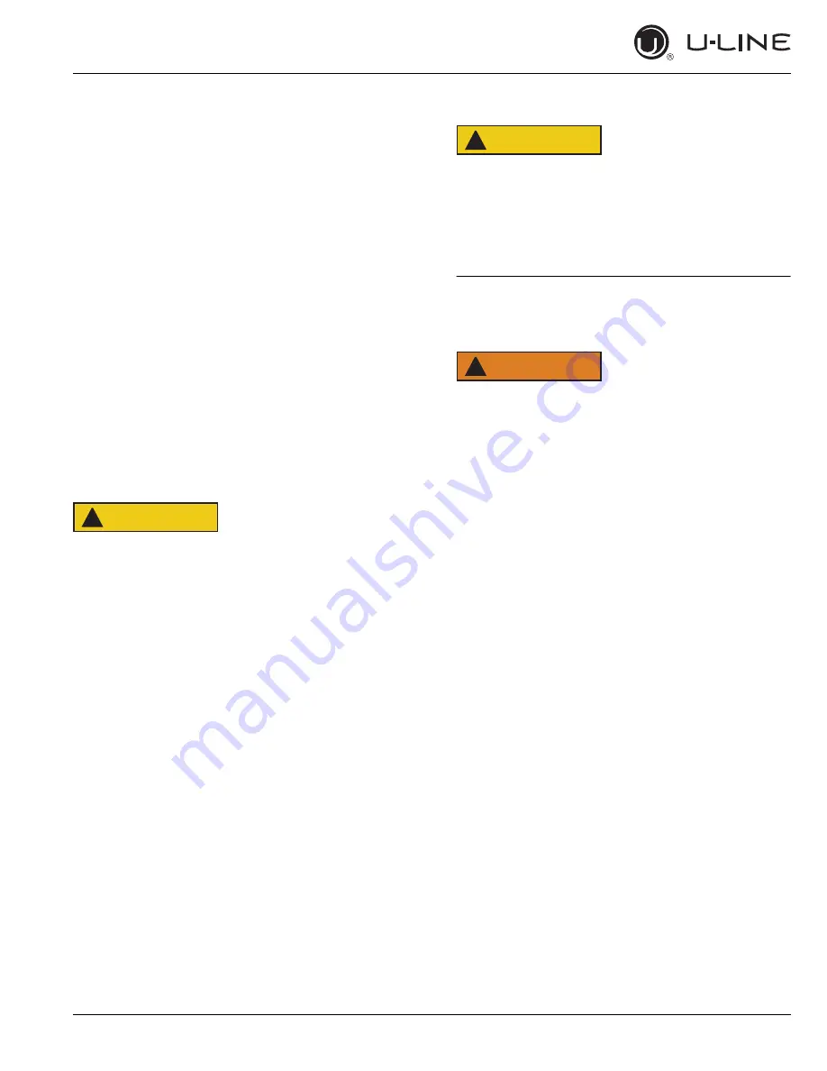 U-Line U-BI1215B-00A Quick Start Manual Download Page 8