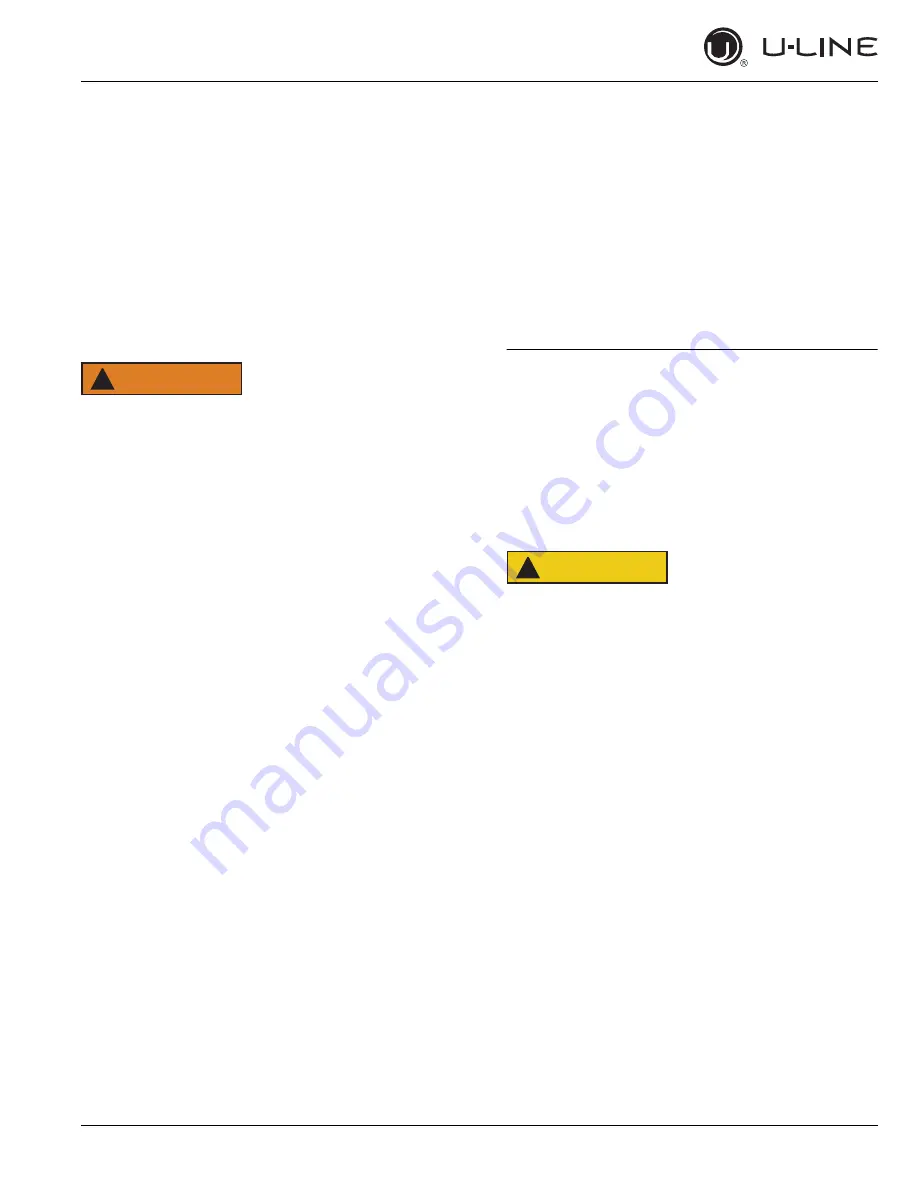 U-Line U-BI1215B-00A Quick Start Manual Download Page 9