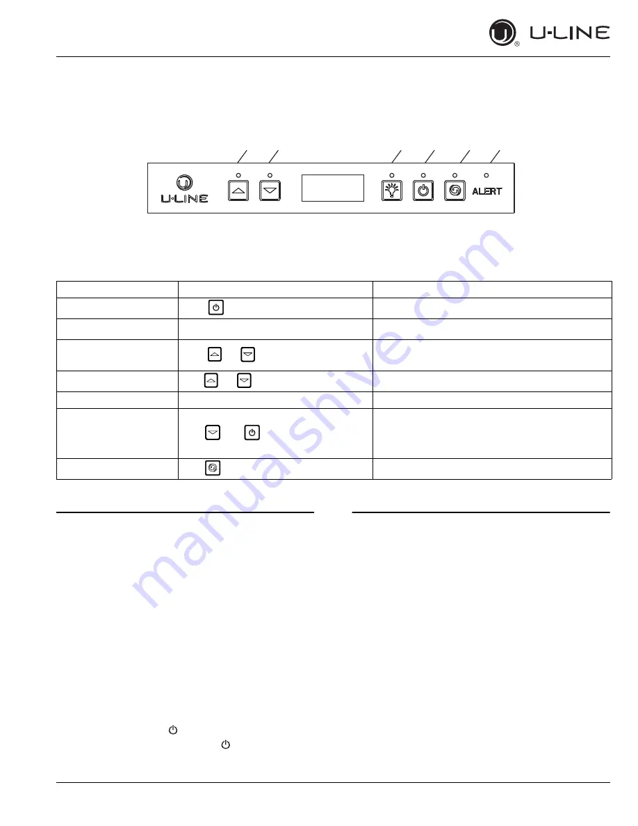 U-Line U-CLR1215B-00A Quick Start Manual Download Page 12