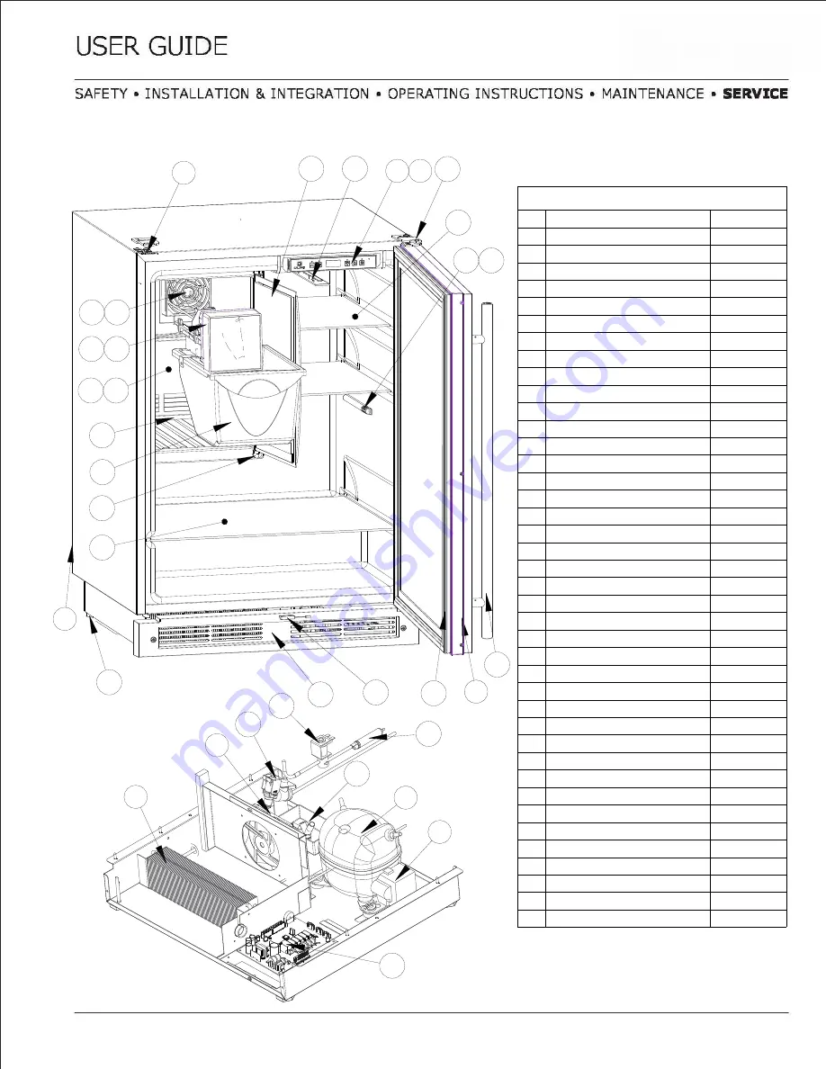 U-Line U-CO1224FB-00B Скачать руководство пользователя страница 36