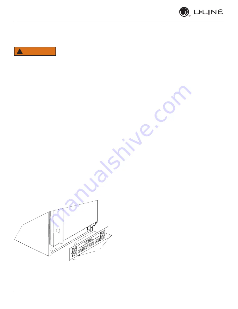 U-Line UCDE224BSS03A User Manual & Service Manual Download Page 18