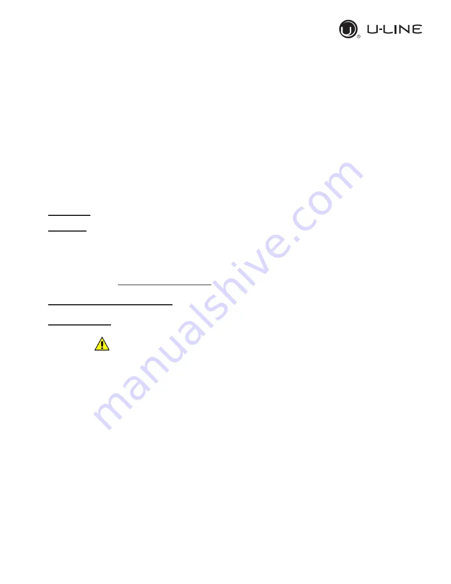 U-Line UCFZ527-SS31A User Manual Download Page 39