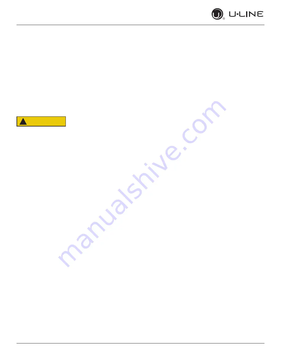 U-Line UCRE515 User Manual & Service Manual Download Page 22