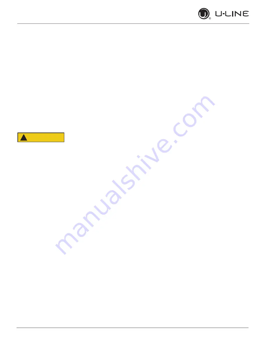 U-Line UCRE524SS33A User Manual & Service Manual Download Page 6