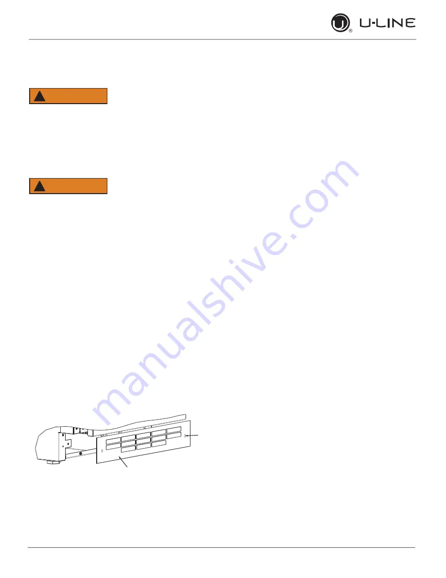 U-Line UCRE524SS33A User Manual & Service Manual Download Page 11