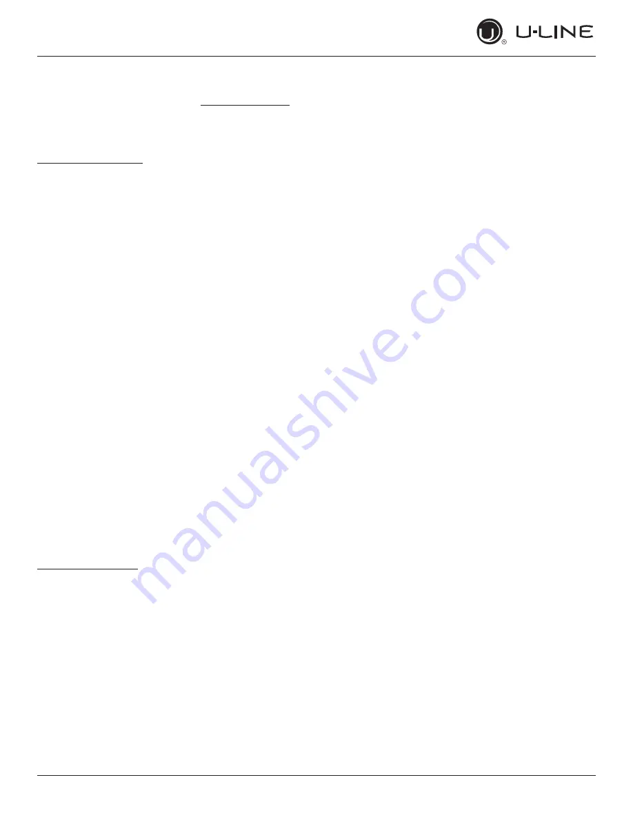 U-Line UHNP315-IS02A User Manual & Service Manual Download Page 42