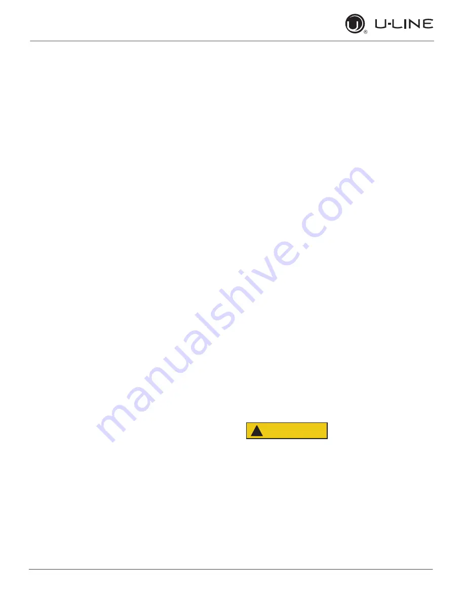 U-Line UHRE518IS01A User Manual & Service Manual Download Page 30