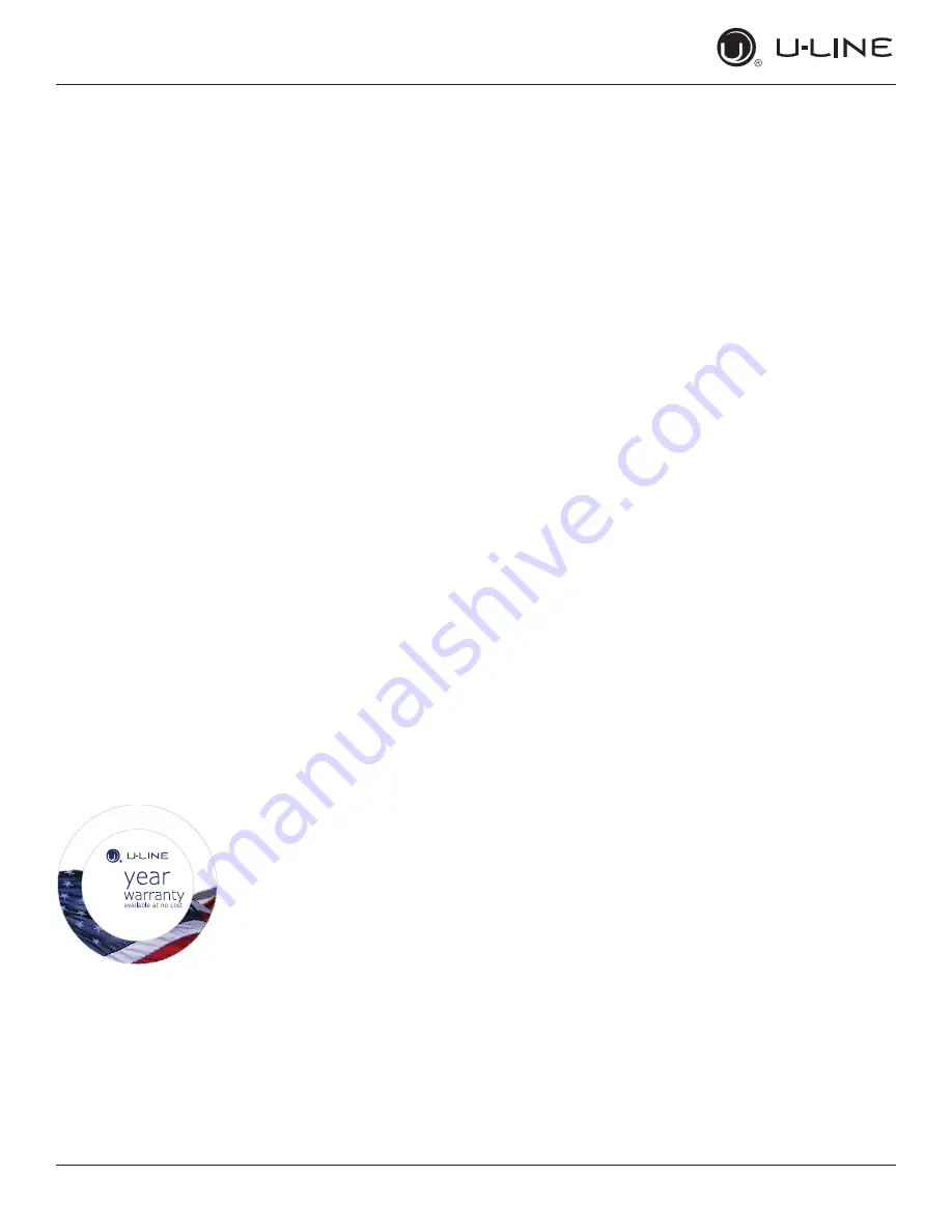 U-Line UHWC024-SG02A Quick Start Manual Download Page 3