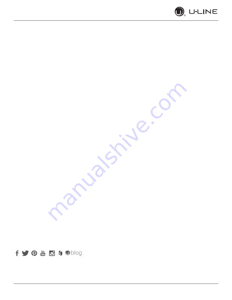 U-Line UHWC524SG41AU User Manual & Service Manual Download Page 3