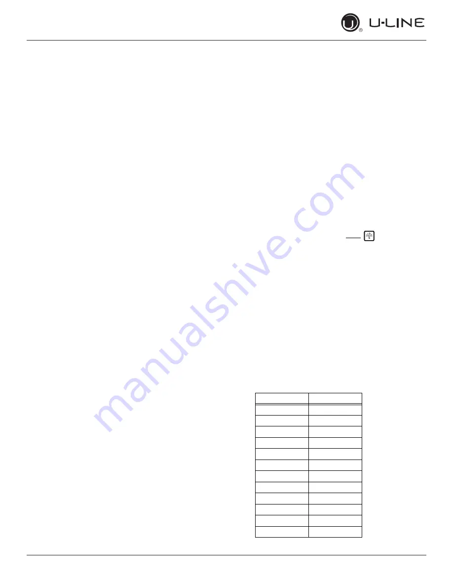 U-Line UOFZ124 User Manual & Service Manual Download Page 38