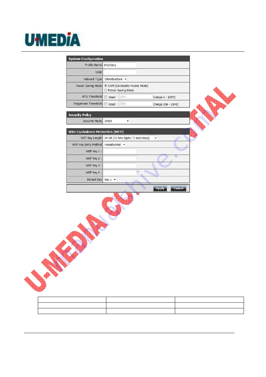 U-Media WST-385L User Manual Download Page 12