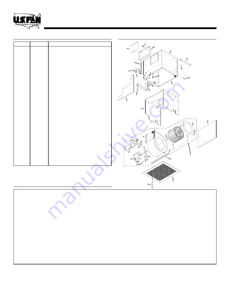 U.S. FAN UVQ900 Quick Start Manual Download Page 4