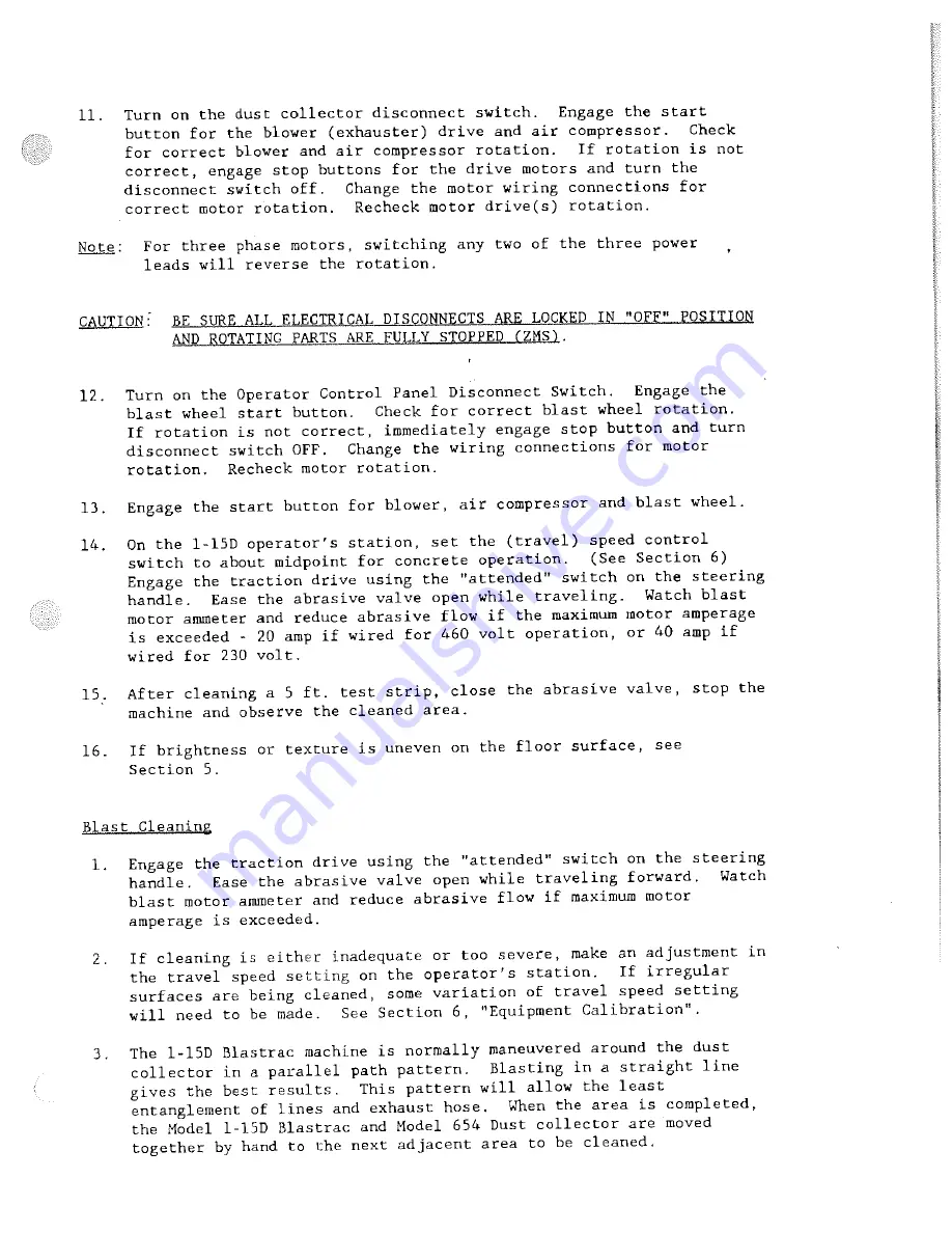 U.S. FILTER Blastrac 1-15D Manual Download Page 22