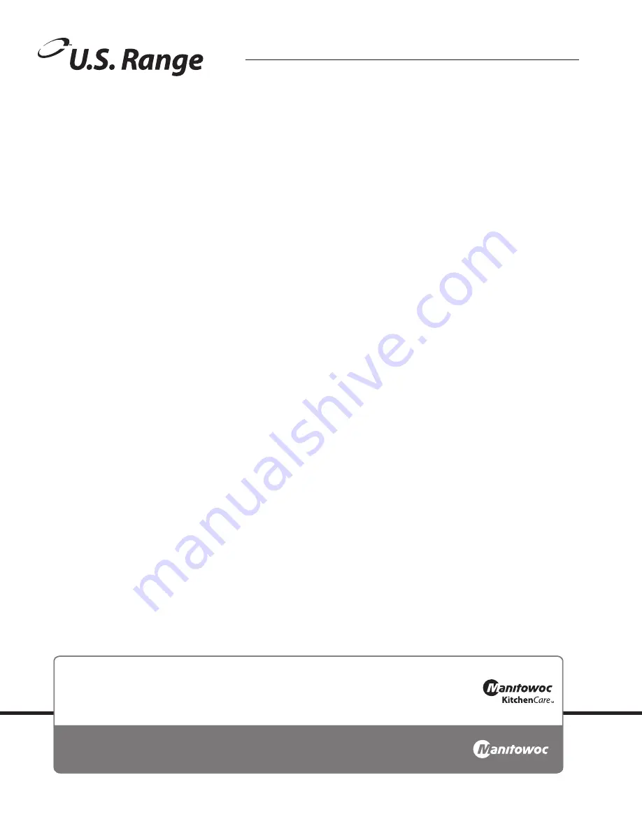 U.S. Range Manitowoc Summit series Скачать руководство пользователя страница 24