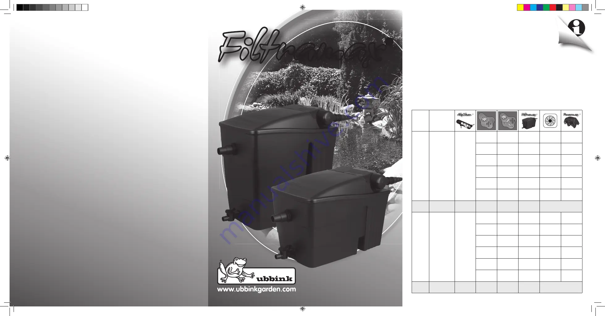 ubbink Filtramax 12500 Basic Set Manual Download Page 1