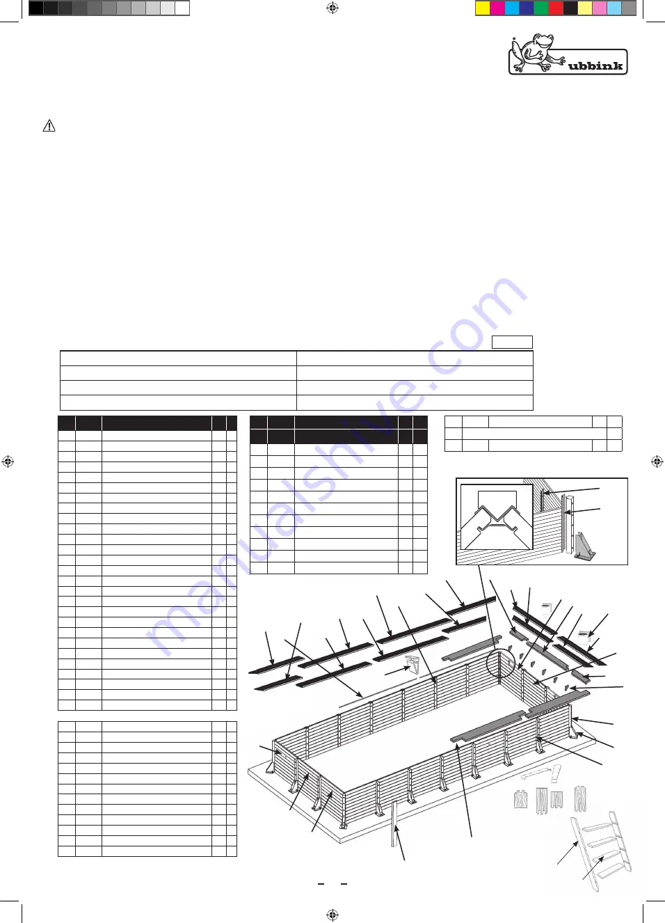 ubbink Outsideliving 7524110 Note Of Assembly Download Page 6