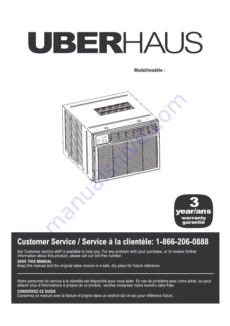 Uberhaus 15625003 Operator'S Manual Download Page 1