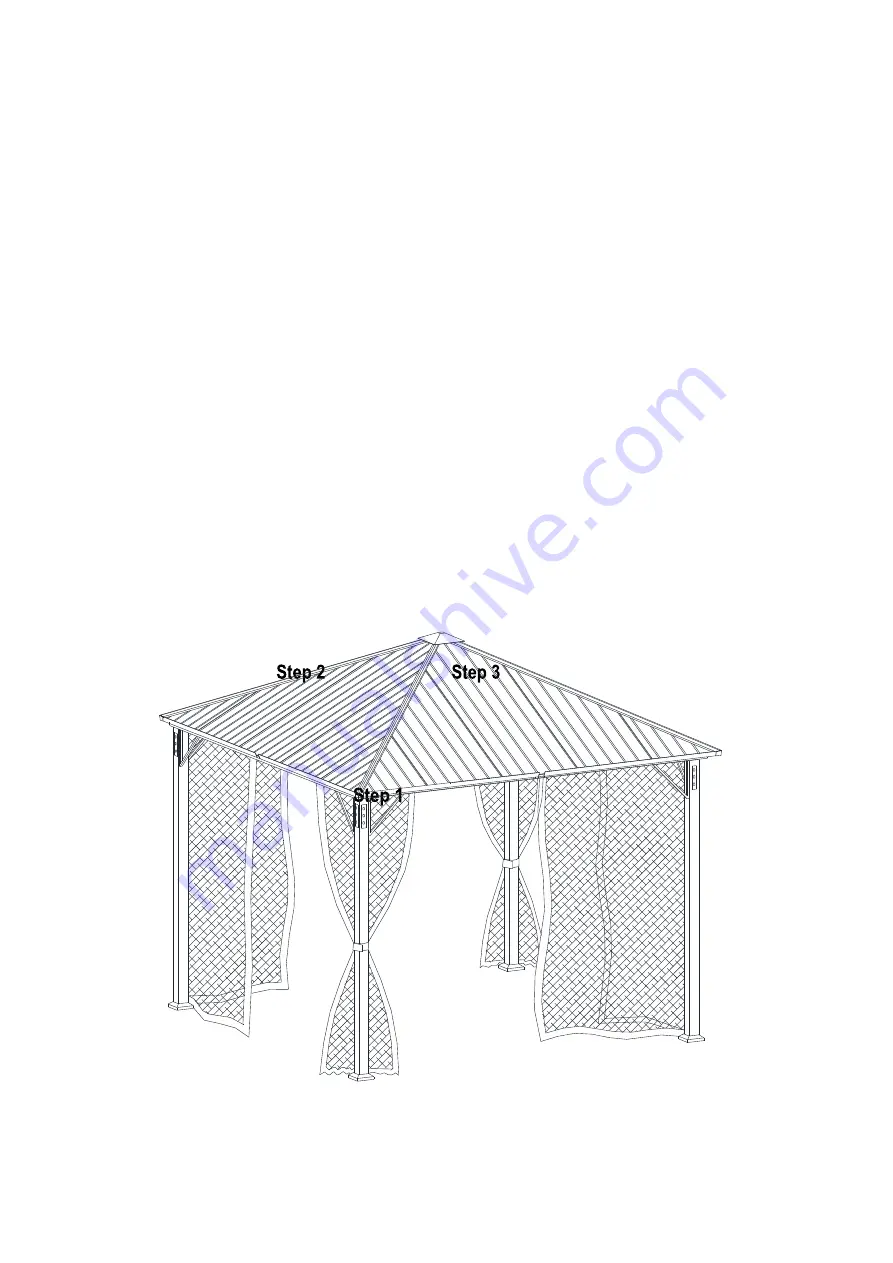 Uberhaus Gazebo Operator'S Manual Download Page 6