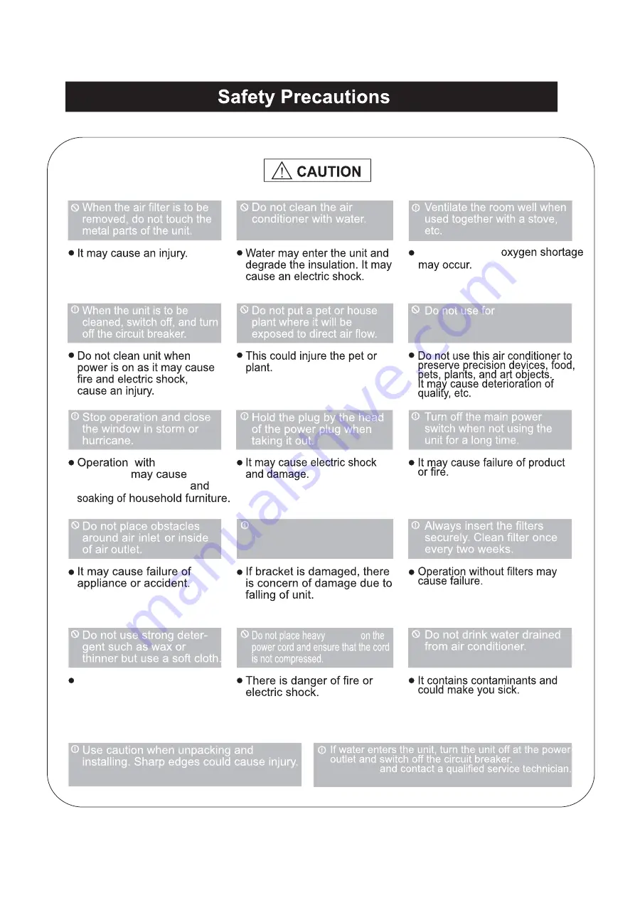 Uberhaus GJC14BM-A3RND2I Operator'S Manual Download Page 4