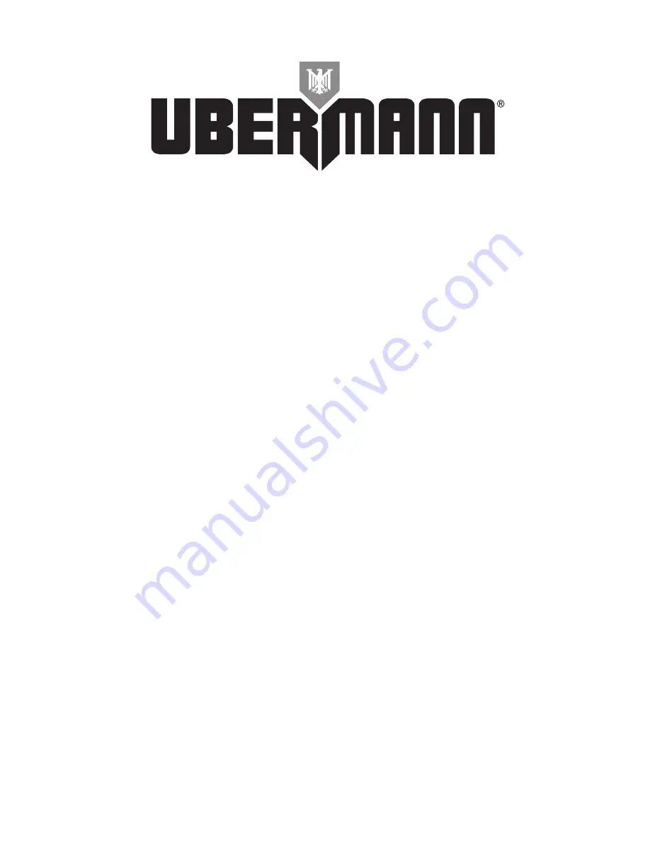 Ubermann UJS04ARG Operator'S Manual Download Page 40