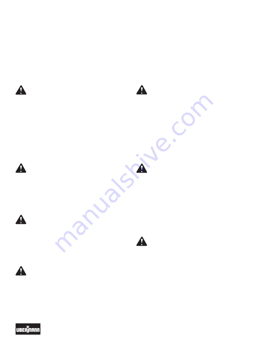 Ubermann UJS04BRA Operator'S Manual Download Page 8