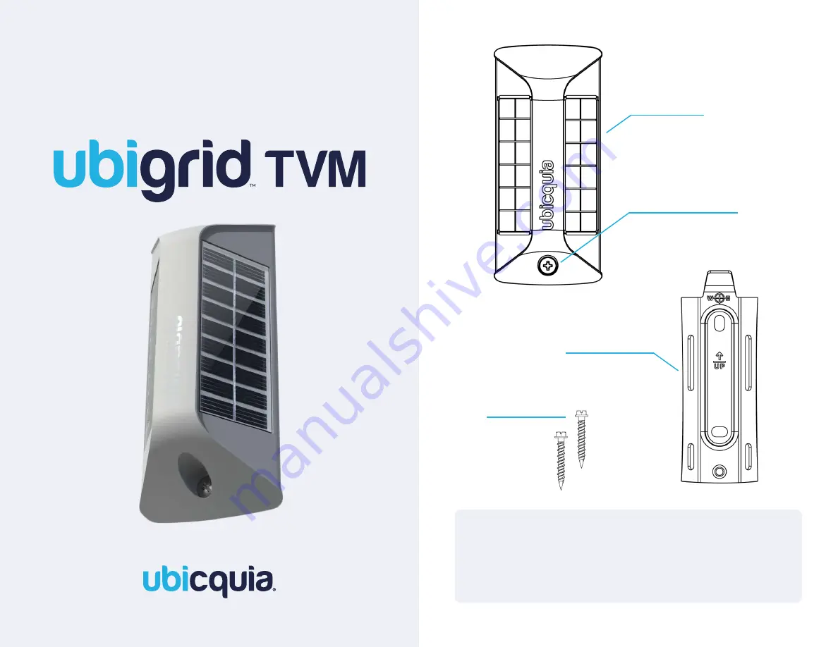 ubicquia ubigrid TVM Installation Manual Download Page 1