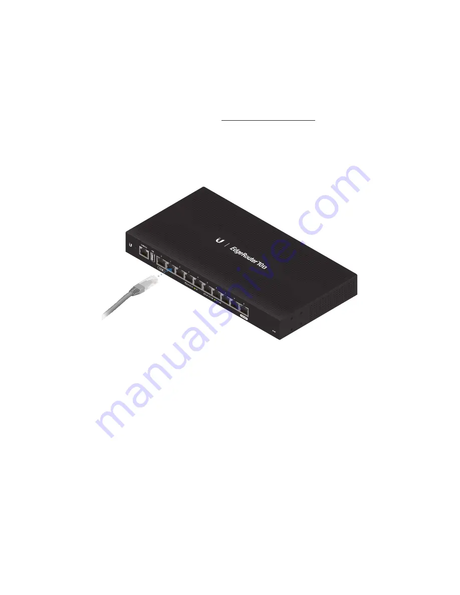 Ubiquiti EdgeRouter 10X Quick Start Manual Download Page 10