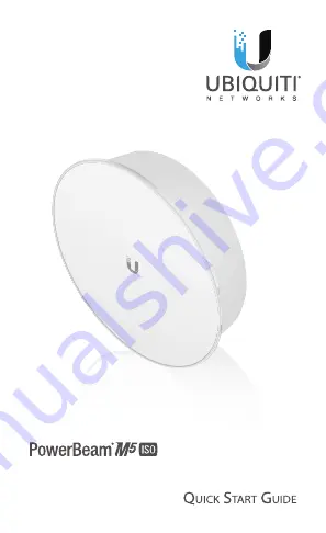 Ubiquiti PowerBeam PBE-5AC-400-ISO-US Скачать руководство пользователя страница 1