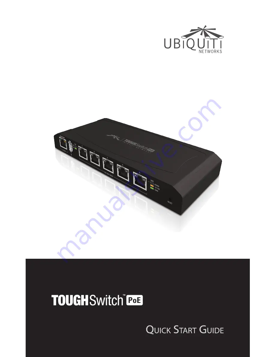 Ubiquiti TS-5-POE ToughSwitchPoE Quick Start Manual Download Page 1