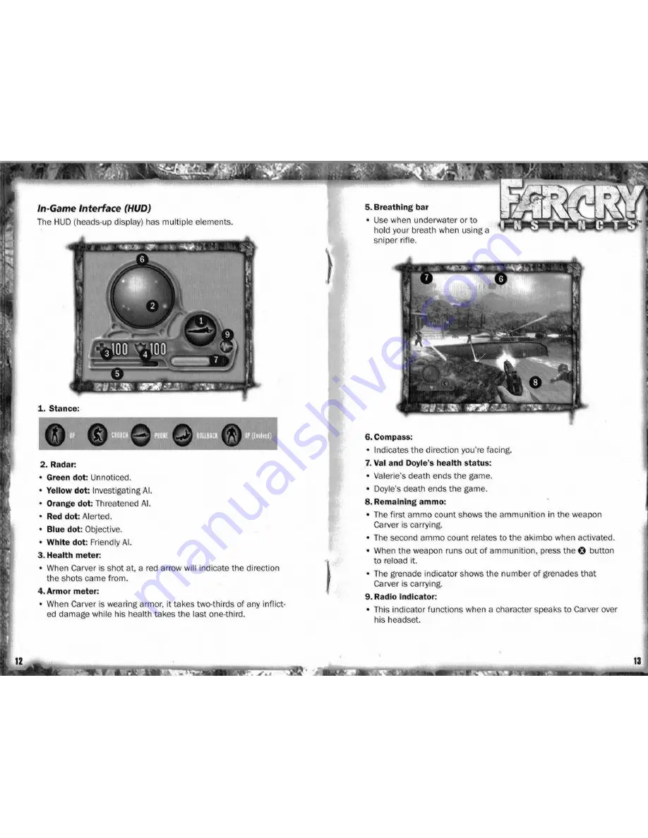 ubisoft FAR CRY INSTINCTS Manual Download Page 7