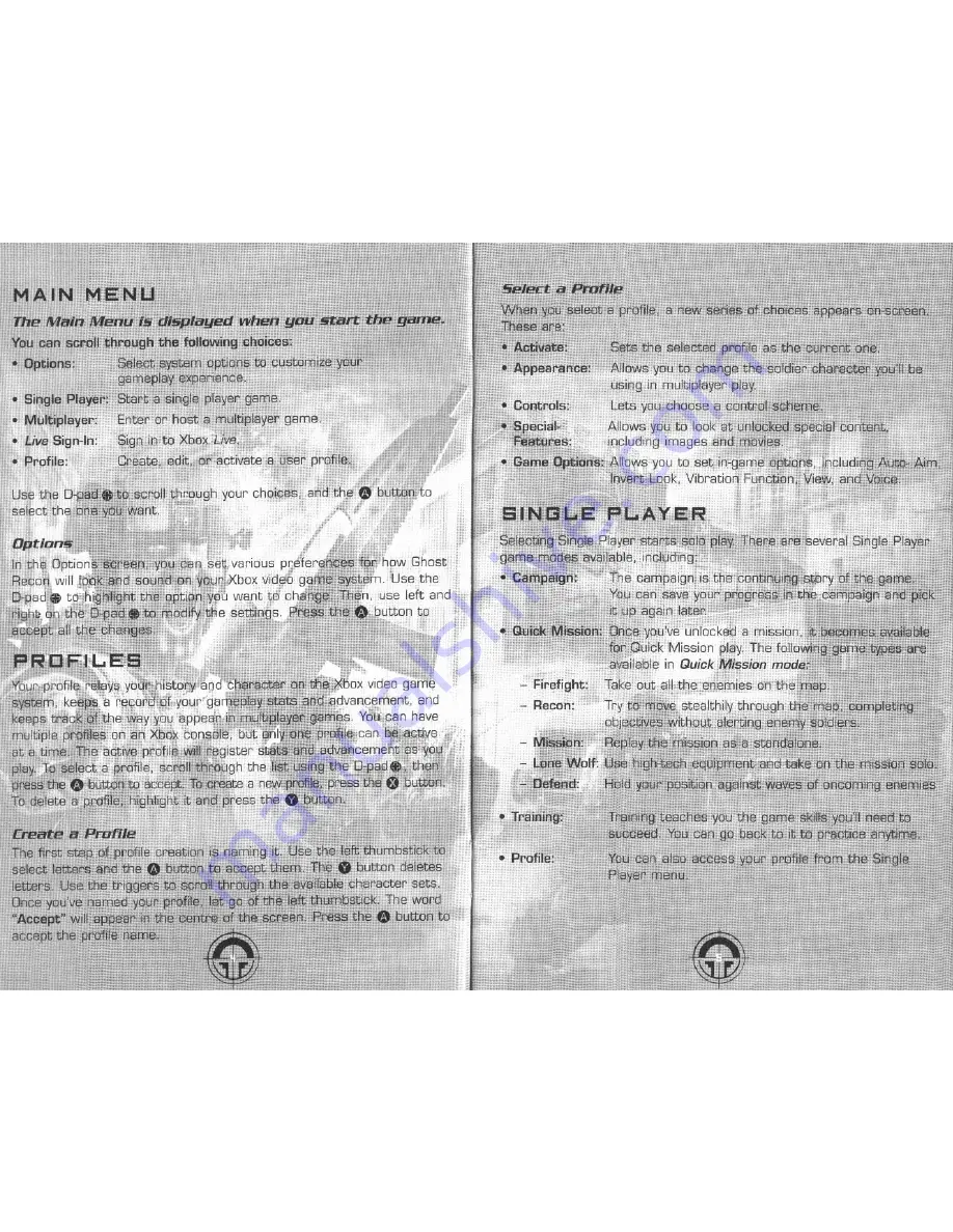 ubisoft TOM CLANCY S-GHOST RECON 2 Manual Download Page 4