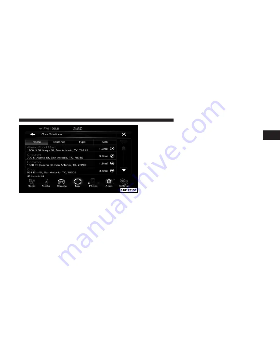 Uconnect access User Manual Download Page 229