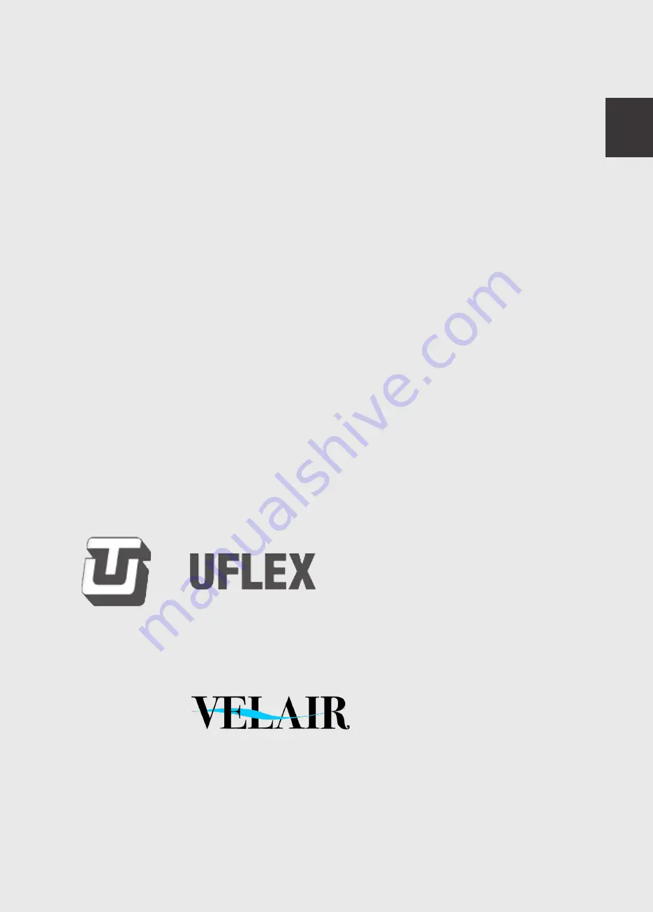 Uflex Velair i10 VSD SMART Скачать руководство пользователя страница 1