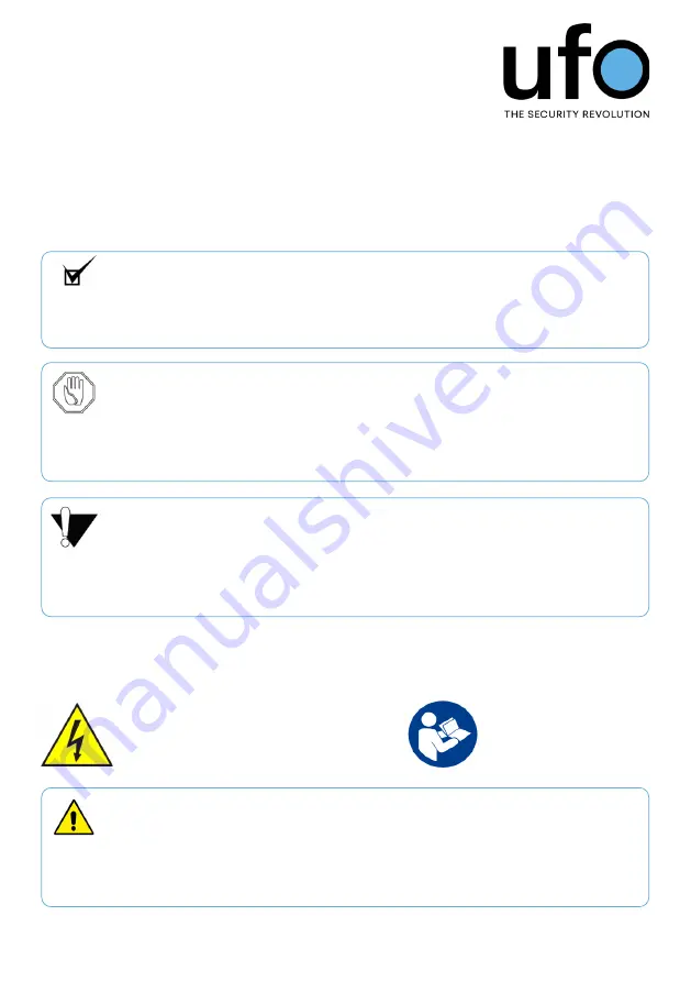 UFO Basic L Installation, Operation And Maintenance Manual Download Page 9