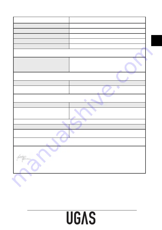 UGAS 86354 Instruction Manual Download Page 13