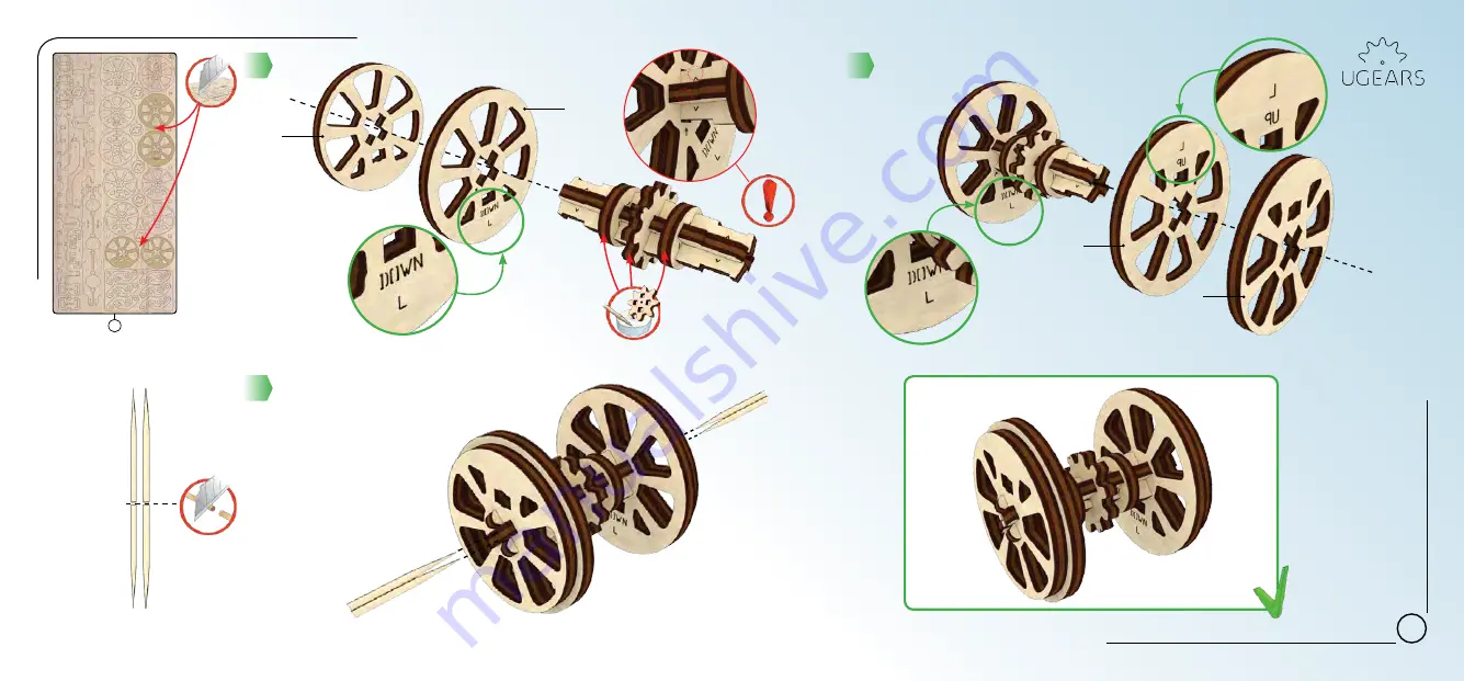 UGEARS Locomotive with Tender Скачать руководство пользователя страница 7