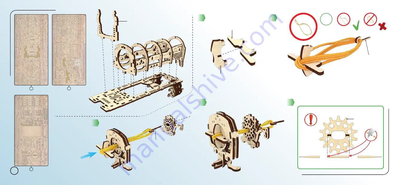 UGEARS Locomotive with Tender Скачать руководство пользователя страница 24