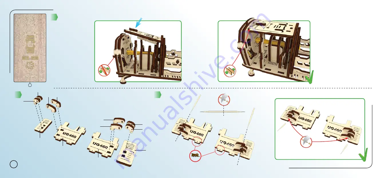 UGEARS Locomotive with Tender Скачать руководство пользователя страница 26