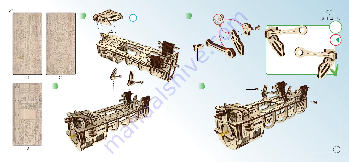 UGEARS Locomotive with Tender Скачать руководство пользователя страница 29