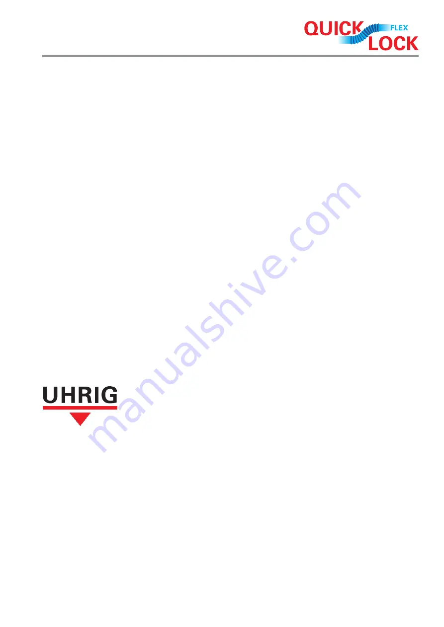 UHRIG Quick-Lock Flex Series User Manual Download Page 3