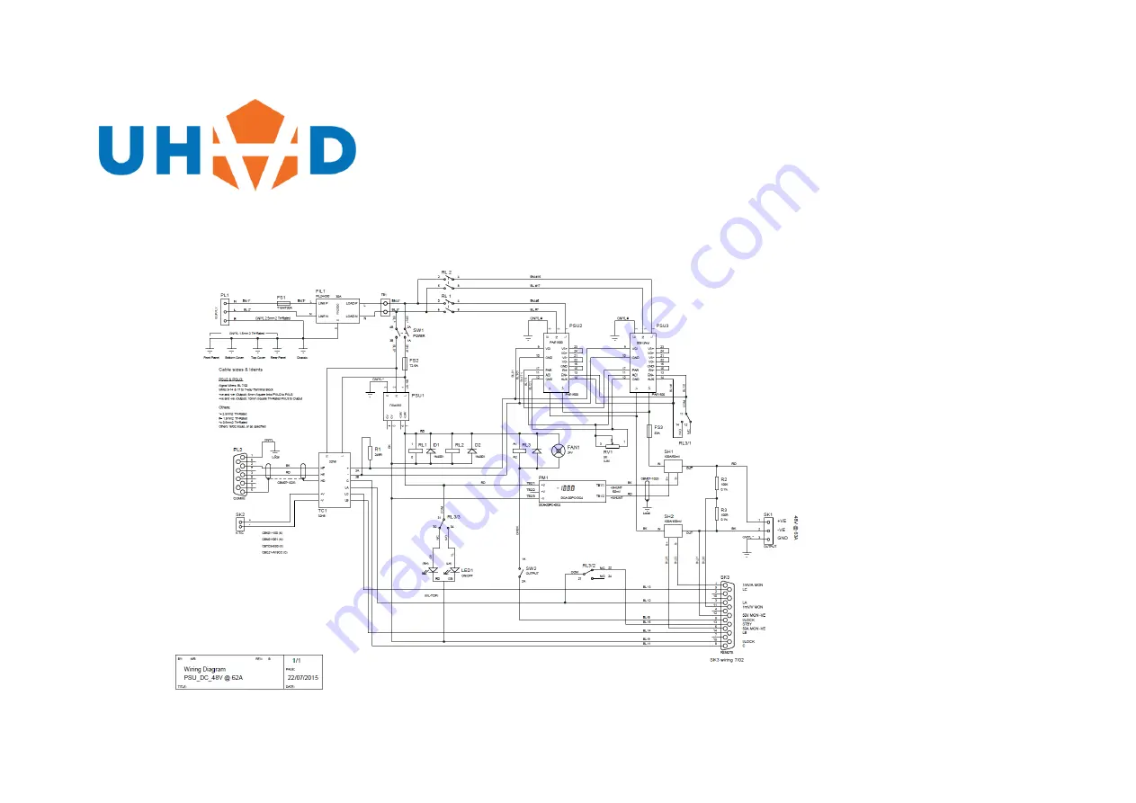 UHVD PSU-DC-36-42-K Product Instruction Manual Download Page 19