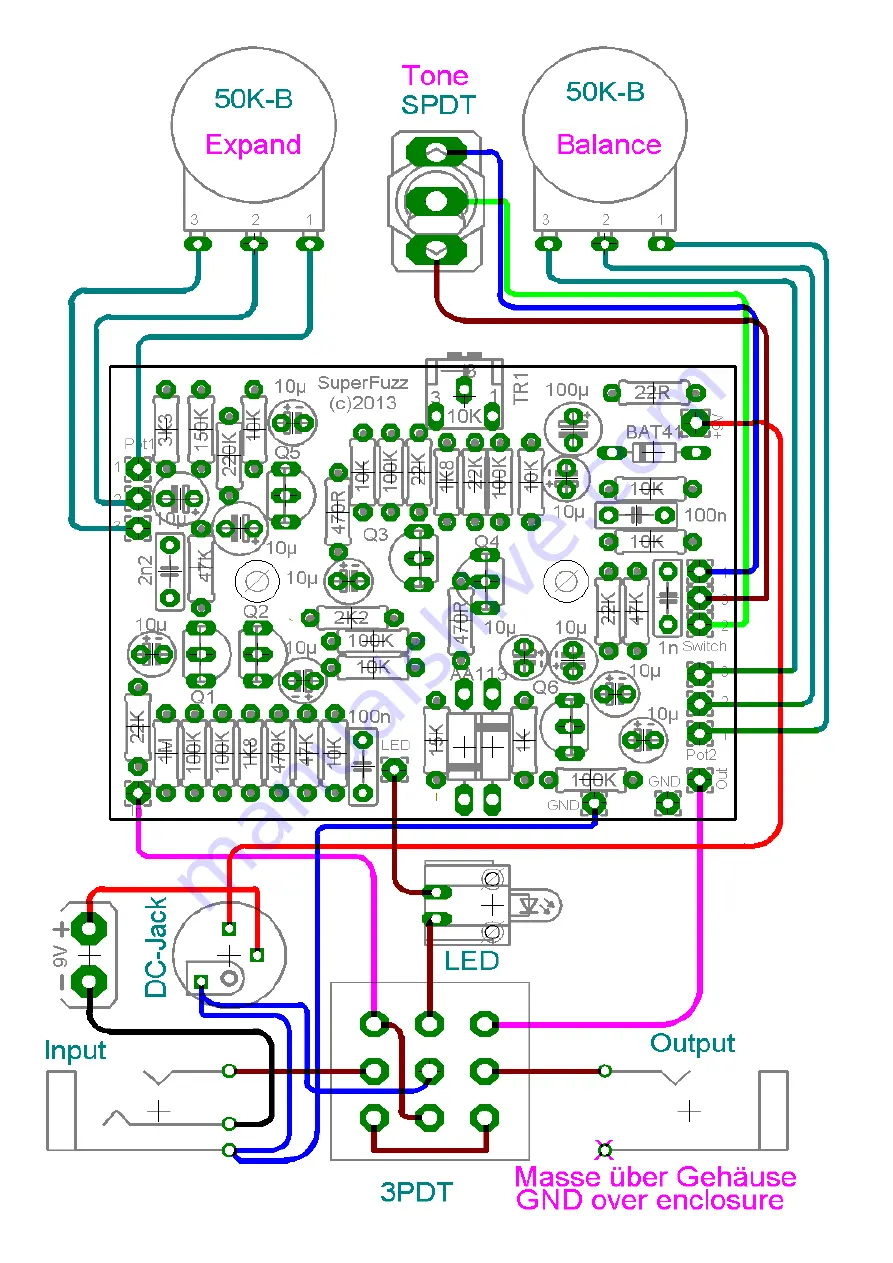 UK-electronic Unicord SuperFuzz Clone Build Manual Download Page 8