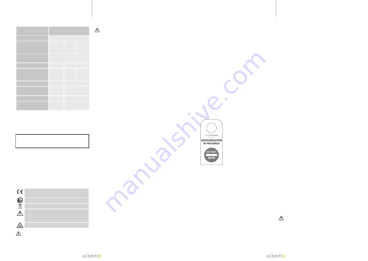 ulsonix ULX - OZG 7000 User Manual Download Page 14