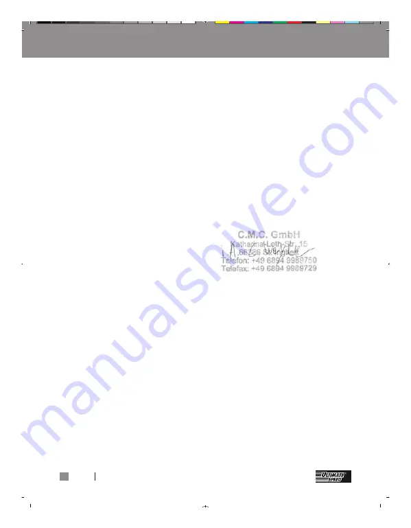 ULTIMATE SPEED 351562 2007 Operation And Safety Notes Download Page 90