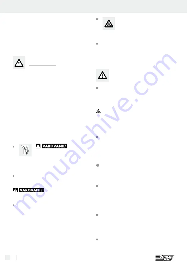 ULTIMATE SPEED DIS-127 Operation And Safety Notes Download Page 18