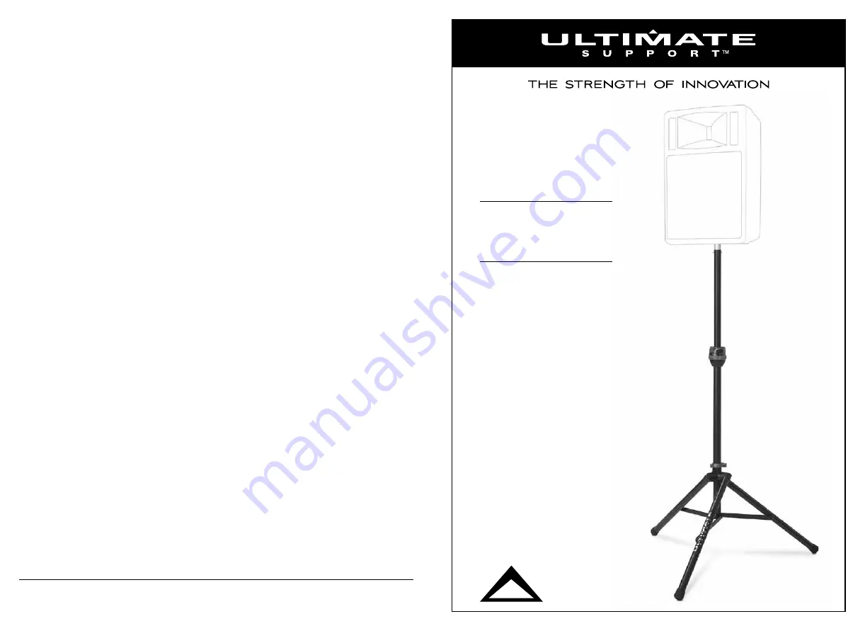 Ultimate Support TELELOCK TS-90 Series Product Manual Download Page 1